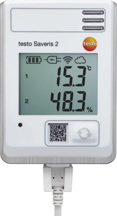 Testo Saveris 2-H1 Temperatur-/Feuchte-Messgerät Funk-Datenlogger
