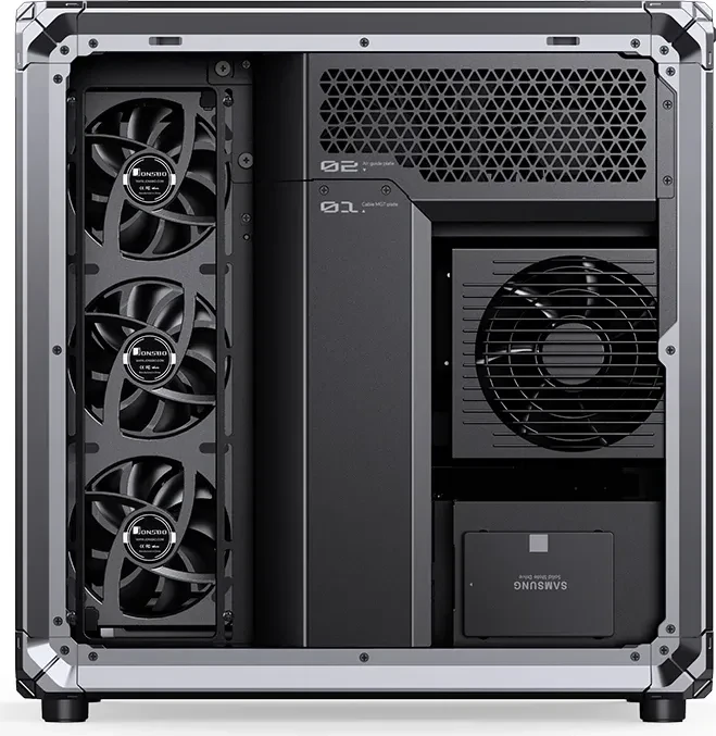 Jonsbo X400 Pro Gray, Glasfenster