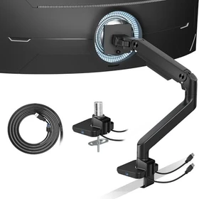 Ares Wing Single Monitorhalterung schwarz