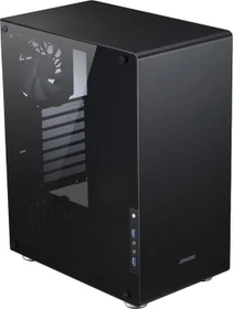 Jonsbo U4, schwarz, Glasfenster