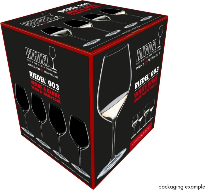 Riedel Wine Friendly 003 Champagnerglas, 4 Stück