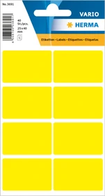 Herma Vielzwecketiketten, 25x40mm, gelb, 10er-Pack (400 Etiketten)