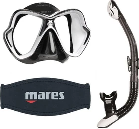 Mares X-Vision Ultra Liquidskin Zweiglasmaske weiß/schwarz