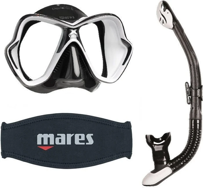 Mares X-Vision Ultra Liquidskin Zweiglasmaske weiß/schwarz