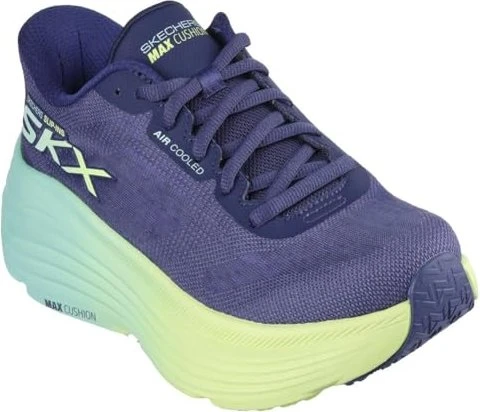Skechers Max Cushioning Endeavour Hallandale navy blue/lime green (Damen)