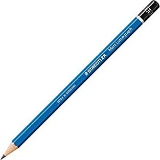 Staedtler Mars Lumograph 100 Bleistift 5H graphit, blau, 3er-Pack