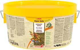 sera Vipan Baby Nature Mikroflocken für Jungfische, Aufzuchtfutter, 1.3kg, 2.20l