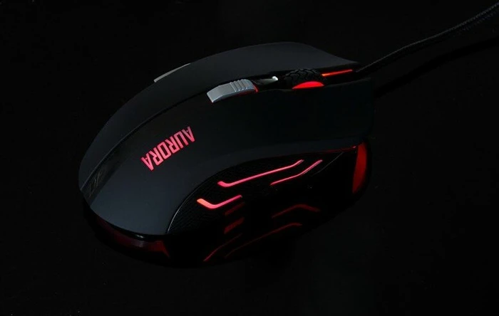 iBox Aurora A-1 Gaming Mouse schwarz, USB