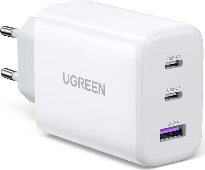 Ugreen 65W USB-C Charger with 3-Ports weiß