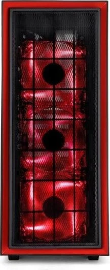 SilverStone Redline Series RL06 PRO schwarz/rot, Acrylfenster