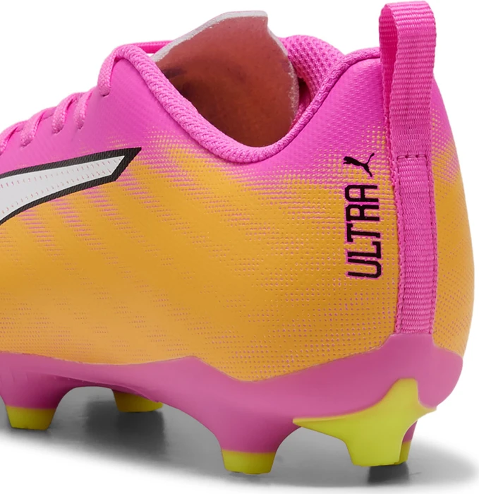 Puma Ultra 6 Play FG/AG poison pink/puma white/sun stream/bright aqua (Junior)