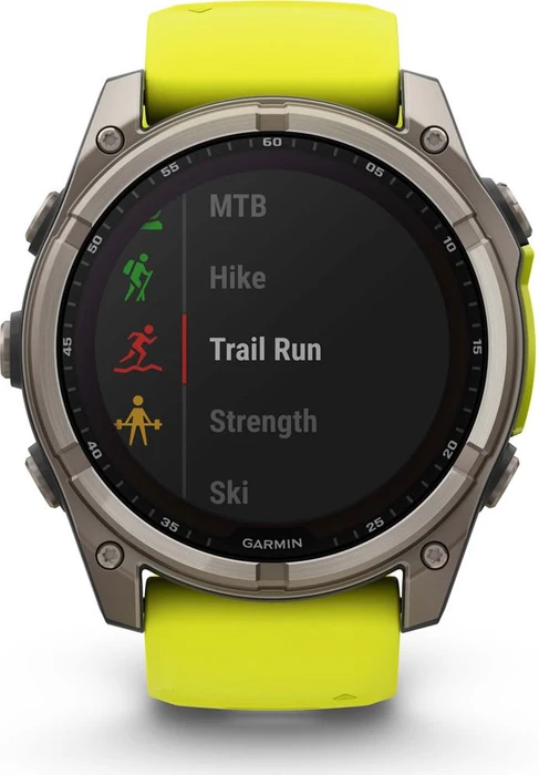 Garmin Fenix 8 51mm Sapphire Solar titanium/amp yellow-graphite