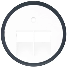 REV Ritter Radius Abdeckung für RJ45 Netzwerkdose, weiß