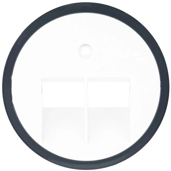 REV Ritter Radius Abdeckung für RJ45 Netzwerkdose, weiß