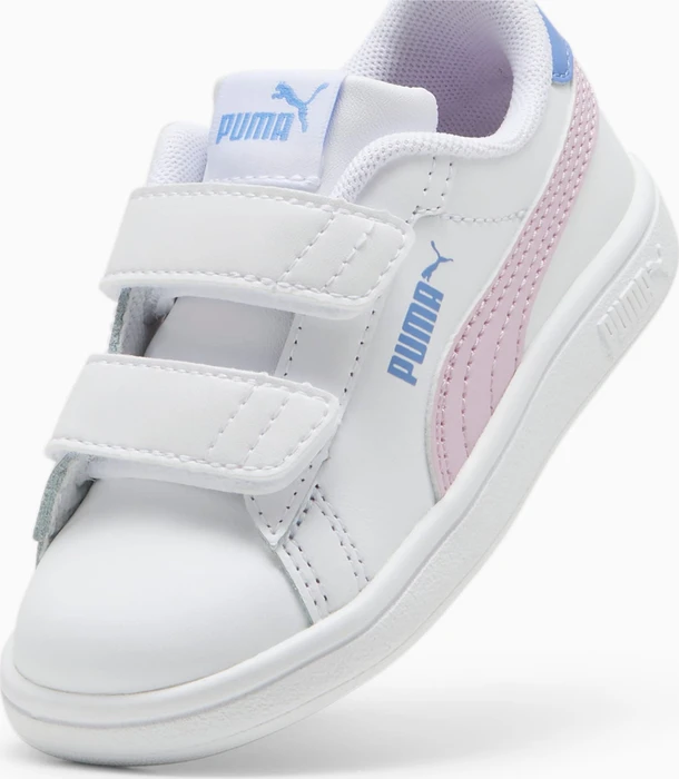 Puma Smash 3.0 Leather V puma white/grape mist/blue skies (Junior)