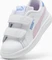 Puma Smash 3.0 Leather V puma white/grape mist/blue skies (Junior) Vorschaubild