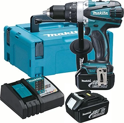 Makita DHP458RFJ Akku-Schlagbohrschrauber inkl. MAKPAC + 2 Akkus 3.0Ah