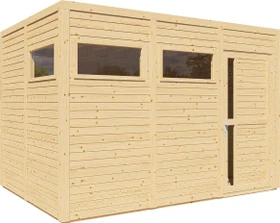 Bertilo Cubus 3 Gartenhaus 337x234cm natur