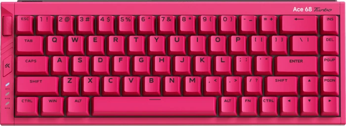 Mchose Ace 68 Turbo HE Gaming Keyboard, Berry Red, LEDs RGB, Mount Tai Magnetic Switch GT, USB, US
