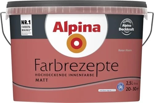 Alpina Farben Farbrezepte Innenfarbe roter ahorn matt, 2.5l