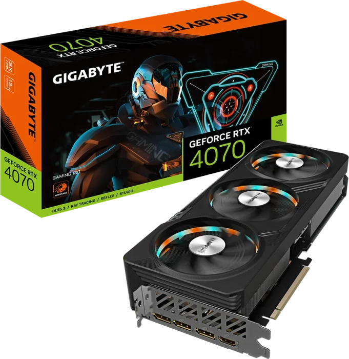 GIGABYTE GeForce RTX 4070 Gaming 12G, 12GB GDDR6X, HDMI, 3x DP