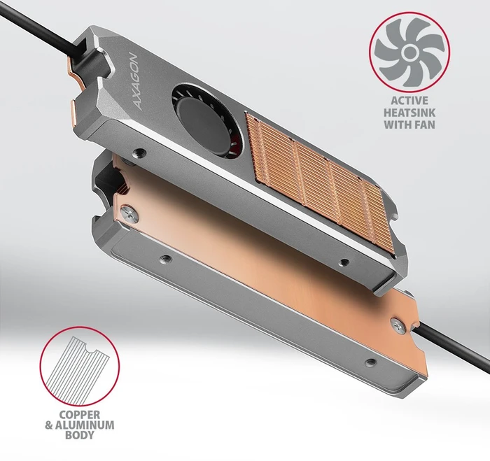 Axagon M2FAN Kühler für M.2 SSD