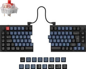 Keychron Q11, 75% Split Design, schwarz/blau, LEDs RGB, hot-swap, Keychron K Pro RED, USB, DE