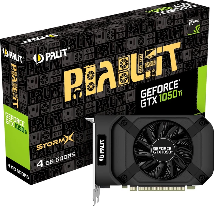 Palit GeForce GTX 1050 Ti StormX, 4GB GDDR5, DVI, HDMI, DP