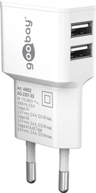 Wentronic Goobay USB-A Dual-Ladegerät 12W weiß