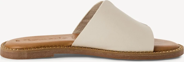 Tamaris Lederpantolette beige (Damen)
