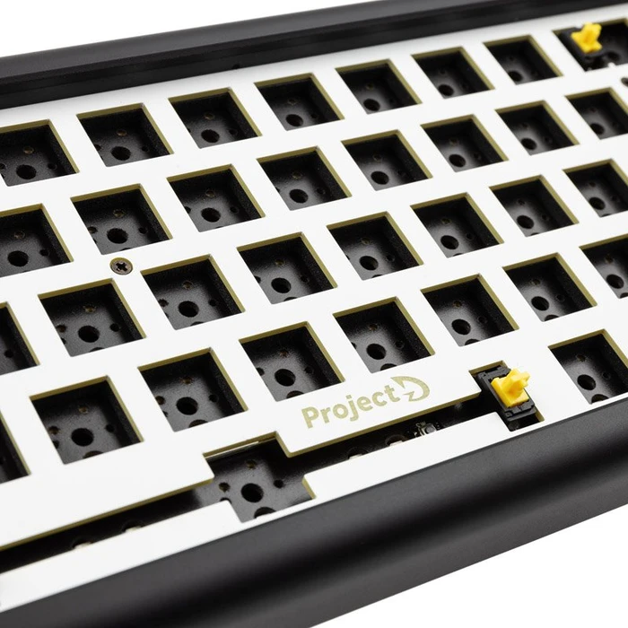Ducky Tinker 65 Barebone Gaming-Tastatur, schwarz/weiß, ISO