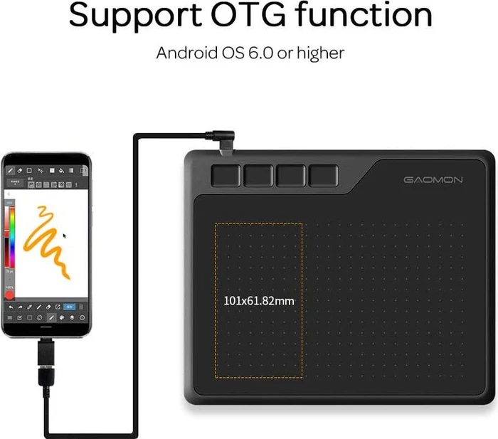Gaomon Pen Tablet S620, schwarz