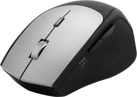 Equip Life Wireless Mouse with Dual-Connect Adapter, grau/schwarz, USB