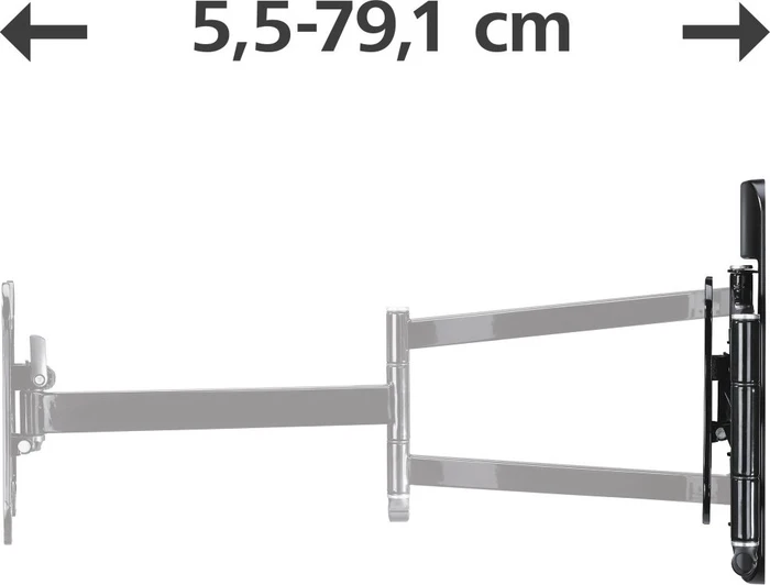 Hama TV-Wandhalterung Fullmotion 5 Sterne L 2 Arme schwarz