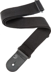 D'Addario Cotton Guitar Strap Black