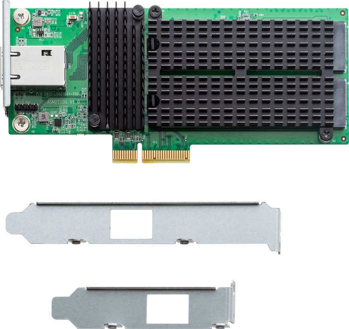 Asustor LAN-Adapter AS-T10G3, RJ-45, 2x M.2/M-Key, PCIe 3.0 x4