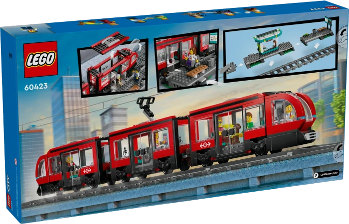 LEGO City - Straßenbahn mit Haltestelle