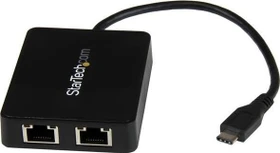 StarTech LAN-Adapter, 2x RJ-45, USB-C 3.0 [Stecker] (US1GC301AU2R)