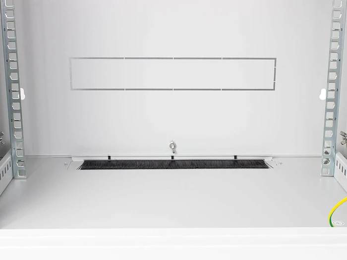 Good Connections GC-RFP06G Premium Wandgehäuse 6HE, werkzeuglos, Sicherheitsglastür, IP2X, grau, 450mm tief