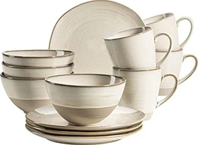 Mäser Nottingham Vintage Frühstücksservice beige, 12-tlg.