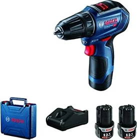 Bosch Professional GSR 12V-30 Akku-Bohrschrauber inkl. Koffer + 2 Akkus 2.0Ah