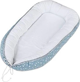 Babybay Kuschelnest azurblau sterne