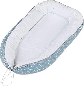 Babybay Kuschelnest azurblau sterne