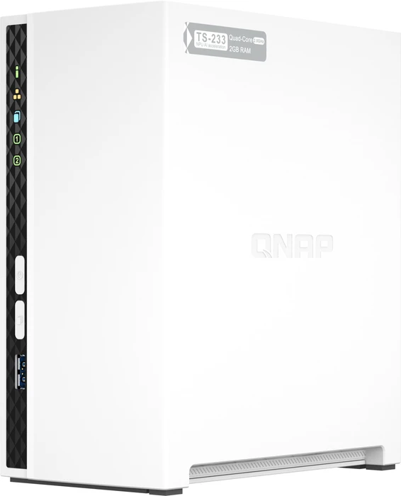 QNAP Turbo Station TS-233 22TB, 2GB RAM, 1x RJ-45 1000Base-T, 1x USB-A 3.0