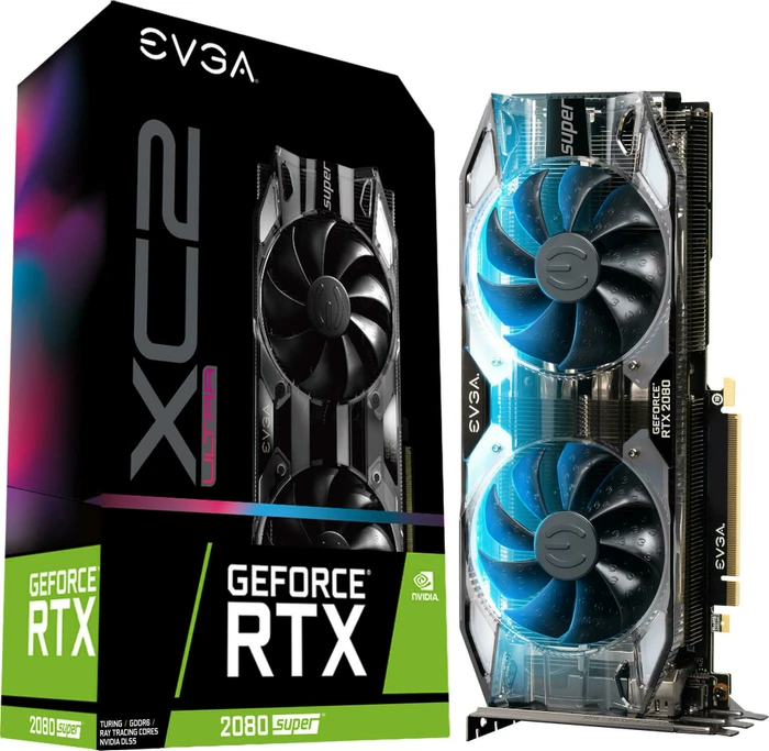 EVGA GeForce RTX 2080 SUPER X2 Ultra, 8GB GDDR6, HDMI, USB-C, 3x DP