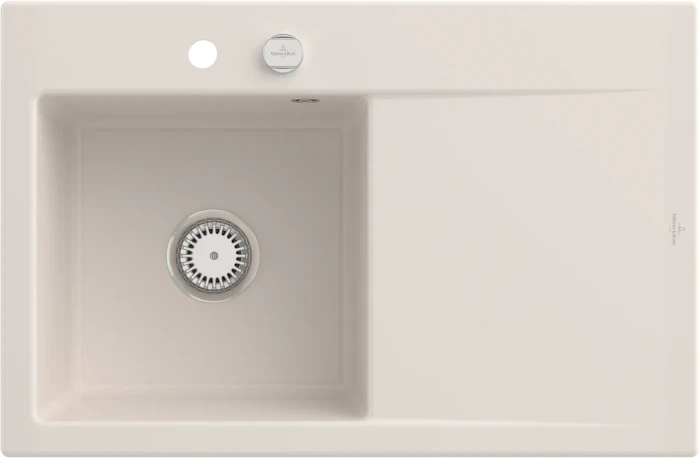 Villeroy & Boch Subway Style 45 Einbau Becken links mit Excenterbetätigung crema
