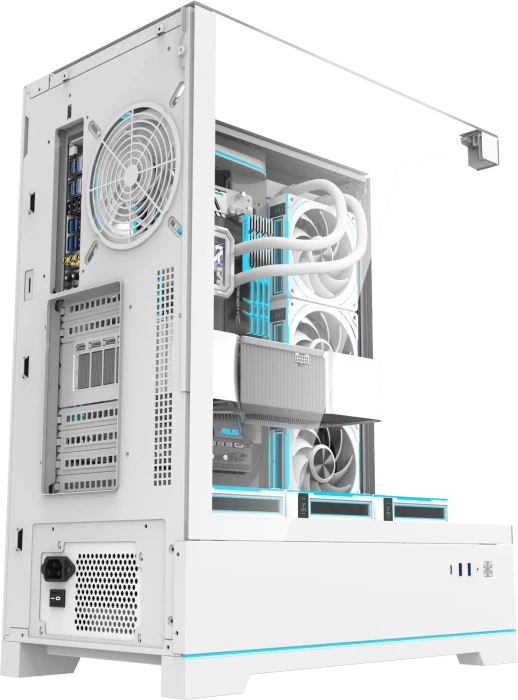 DarkFlash DY450L Pro White, Glasfenster