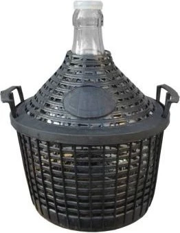 Vina Glasballon im Schutzkorb