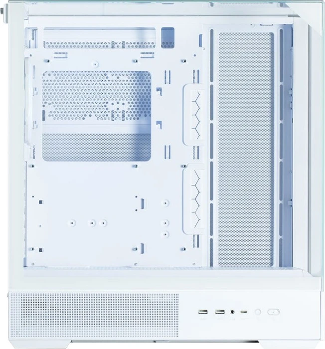 Zalman P40 Prism White, weiß, Glasfenster