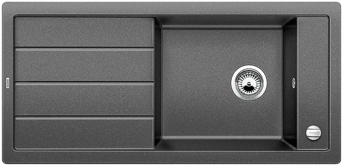 Blanco Mevit XL 6 S Einbau Becken reversibel mit Ablauffernbedienung anthrazit